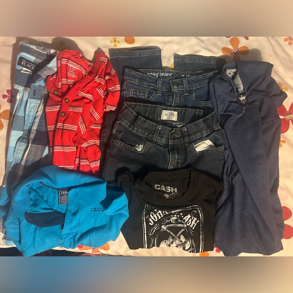 7 piece bundle boys clothes size 5